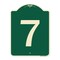 Signmission Sign with Number 7 Heavy-Gauge Aluminum Architectural Sign, 24" x 18", G-1824-22901 A-DES-G-1824-22901 - alternate 1
